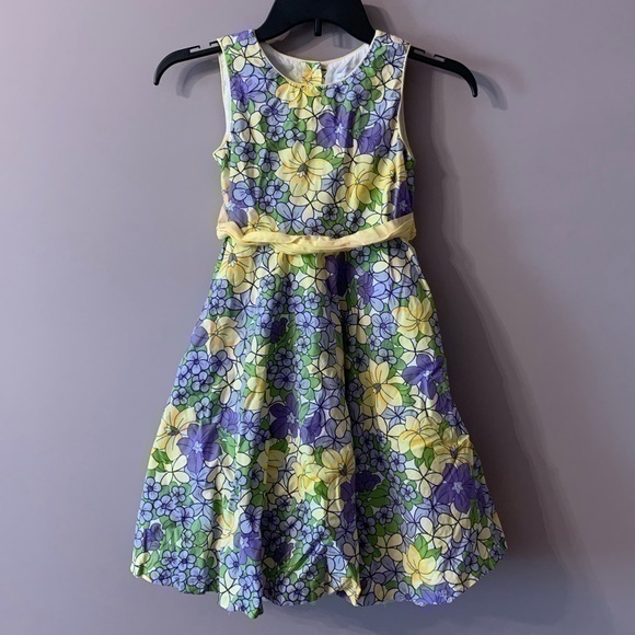 Maggie & Zoe Dresses Purple And Yellow Flower Dress Maggie And Zoe Kids 8 Poshmark